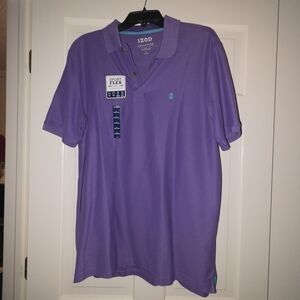 Izod Advantage Sport Flex Men's Polo Shirt Purple